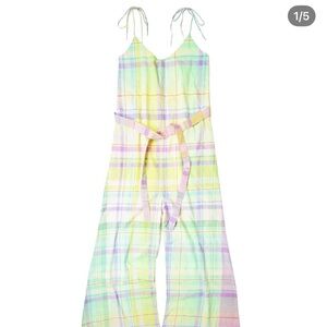 MII Collection plaid jumpsuit S Tuckernuck
